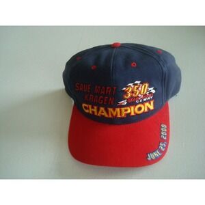 SAVE MART  RACING NASCAR   90S SCRIPT snapback DEADSTOCK HAT CAP VINTAGE E3